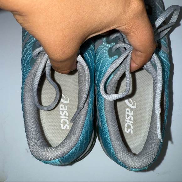 ASICS | Gel-Quantum 180 Womens running shoes Grey & Blue | Size 8.5 - Picture 7 of 9